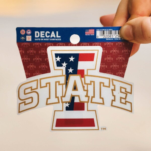 Patriotic I-State Clean Cut Decal (4"x4")